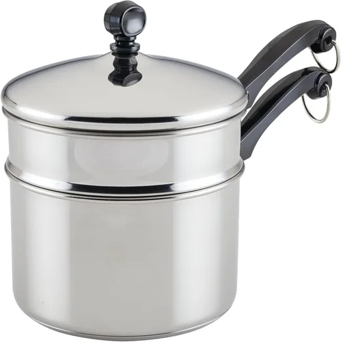 Miniatura 15 de Farberware Tapa clásica de acero inoxidable para freír, Sartén para saltear (2.75 cuartos de galón), Plateado