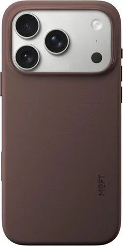MOFT Funda para iPhone 17 Pro, funda MOVAS a presión, compatible con MagSafe, piel vegana suave al tacto, diseño minimalista clásico, ligera,