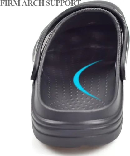 Miniatura 5 de PIMIO Zuecos de jardín para mujeres y hombres, zapatos de trabajo sin cordones con soporte de arco, zapatos de agua de secado rápido para mujeres