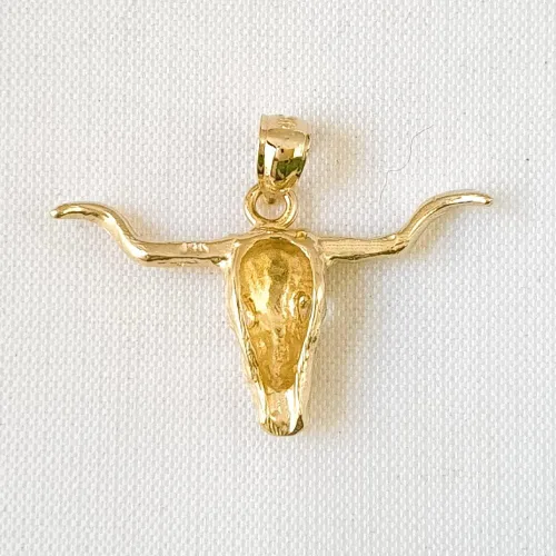Miniatura 5 de Colgante de oro amarillo de 14 quilates, fabricado en Estados Unidos, Oro, Sin gemas.