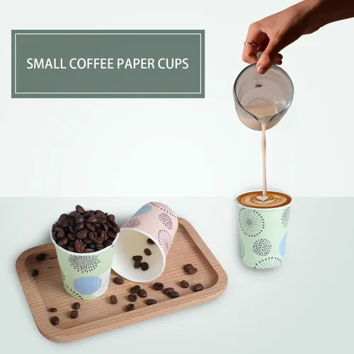 Miniatura 7 de Clawsoff Paquete de 300 vasos de papel de 3 onzas, vasos desechables para baño, vasos pequeños para enjuague bucal, mini vasos de papel de 3 onzas