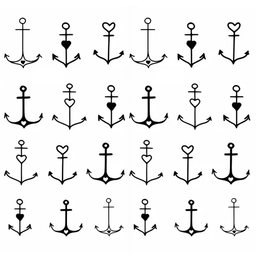 Miniatura 8 de 2 hojas de tatuajes temporales pequeños pequeños para mujeres y hombres, manos, cuello, muñeca y cara, lindas calcomanías de tatuaje de dibujos