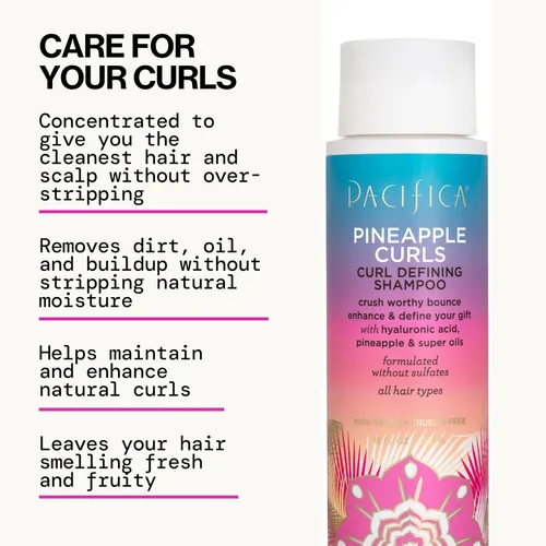 Miniatura 9 de Pacifica Juego de Champú y Acondicionador Rizos de Piña – Cuidado Capilar Definidor de Rizos para Cabello Rizado y Crespo, Realza el Volumen