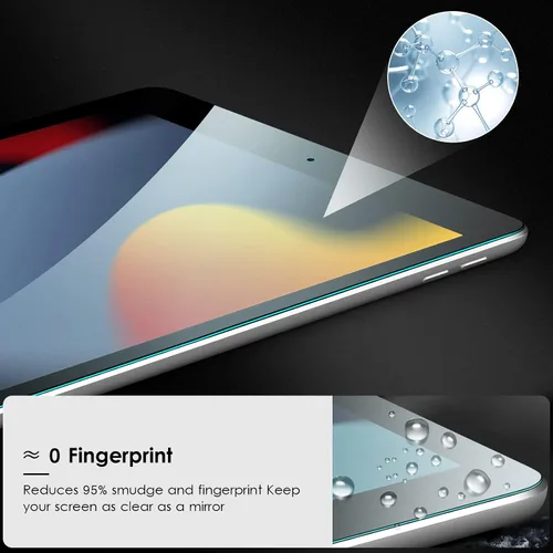 Miniatura 6 de VIKESI Protector de pantalla para iPad de 9ª, 8ª y 7ª generación, protector de película de vidrio templado de 10.2 pulgadas para iPad de 9ª / 8ª