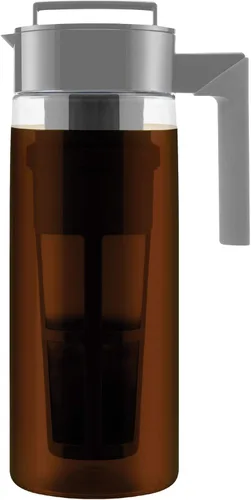 Miniatura 14 de Takeya Cafetera de café frío Tritan - Jarra hermética con tapa sin fugas - Cafetera de café frío sin BPA con mango de silicona - Jarra apta