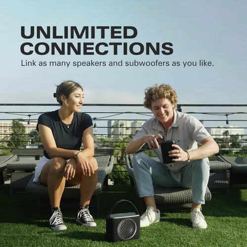 Miniatura 6 de Rocksteady Stadium 2: Paquete de dos altavoces y un subwoofer 2.1 - Inmersivo, conectable y hasta 45 m de alcance. Hasta 30 horas de vida útil