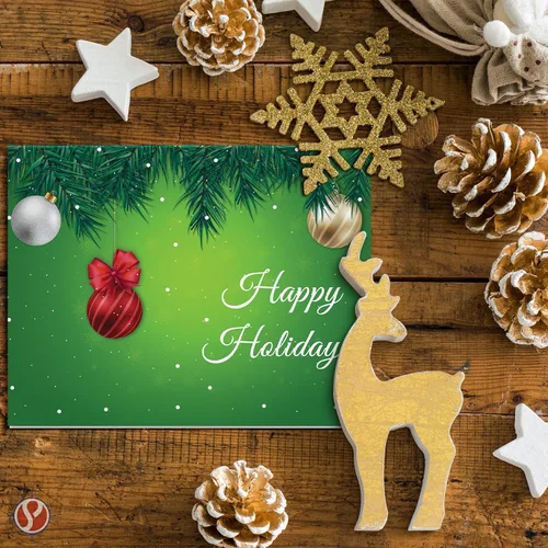 Miniatura 3 de Tarjetas de felicitación y sobres de Feliz Festividad – Ideal para invitaciones de fiesta de Año Nuevo, negocios y corporativos, anuncios, tarjetas