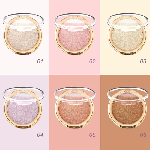 Miniatura 6 de YOUNG VISION Polvo Compacto Iluminador, Polvo de Contorno de Brillo Natural Horneado y Resaltador Facial, Libre de Crueldad, Maquillaje de Resaltado