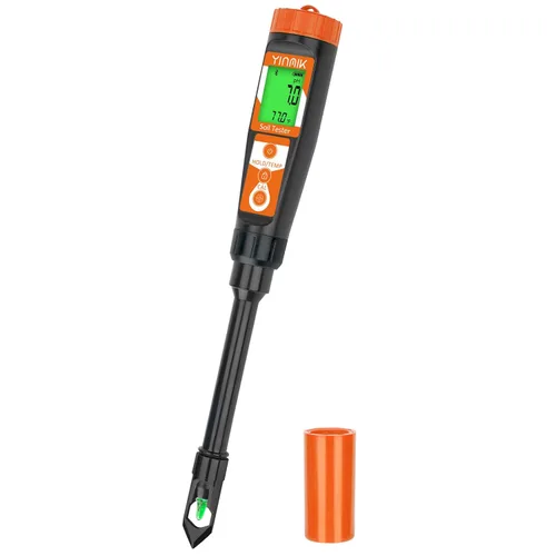 Medidor digital de pH para suelo, probador de pH del suelo para plantas en maceta, lector de pH profesional para suelo y agua, kit electrónico de