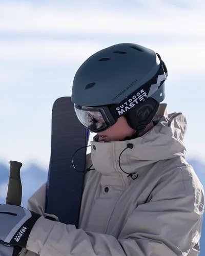 Miniatura 7 de OutdoorMaster Kelvin - Casco de esquí y snowboard para hombres, mujeres y jóvenes Azul oscuro