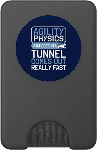 Miniatura 13 de Dog Agility Handler - Agility Physics - Tunnel Dog Agility PopSockets Adhesive PopGrip