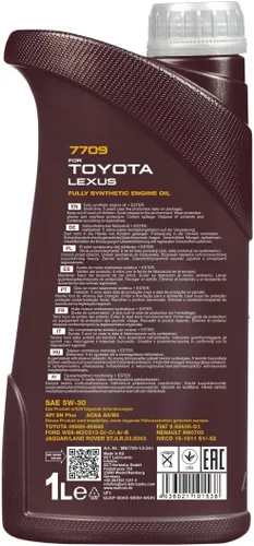 Miniatura 2 de Mannol Aceite de motor sintético universal premium 5W-30 - MN7709