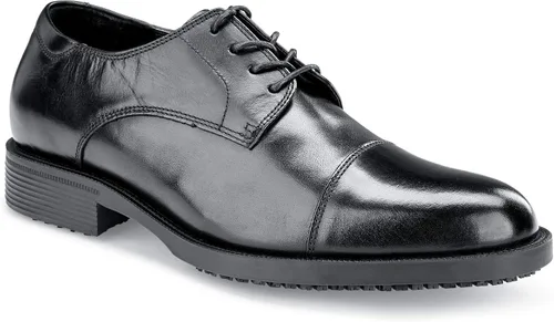 Miniatura 3 de Shoes for Crews Dress Shoes for Men, Mens Oxfords, Zapatos De Vestir para Hombre, Slip Resistant, Safety, Brown or Black