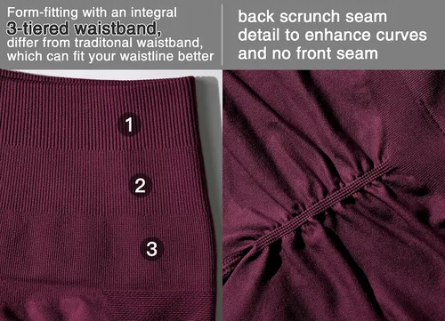 Miniatura 5 de YEOREO Women Seamless Scrunch Workout Shorts High Waisted Intensify Running Gym Yoga Workout