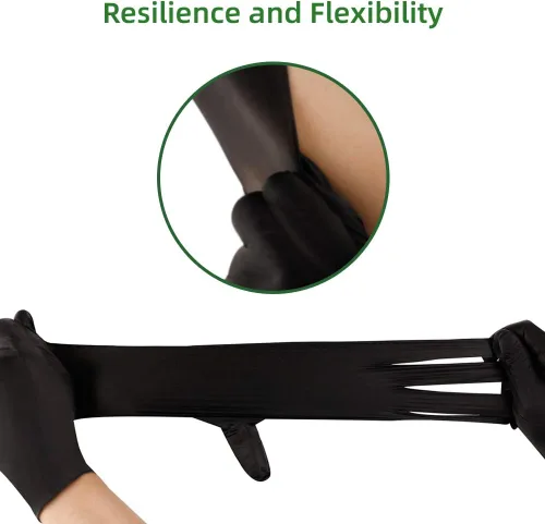 Miniatura 3 de Nitrile Disposable Gloves Pack of 100, Latex Free Safety Working Gloves for Food Handle or Industrial Use