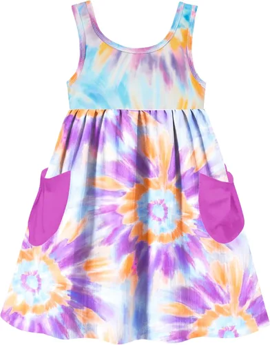 Miniatura 20 de Vieille Vestido sin mangas para niñas pequeñas, lindo vestido de verano con bolsillo, 2-7 años