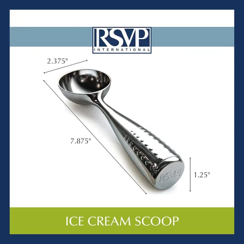 Miniatura 12 de RSVP International Colección de herramientas para helados, aptos para lavavajillas, mango grande, cucharada