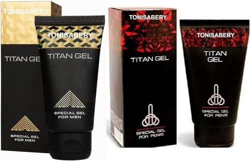 Miniatura 2 de Tonisaberey Gel Rojo para Hombres con Crema de Masaje de Gel Ti-tan Natural Original 1.7 fl oz (Paquete de 2)