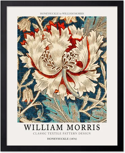 Miniatura 66 de Poster Master Póster vintage de William Morris, estampado de patrón retro de Santiago, arte de flores, arte de patrón textil, regalo para hombres