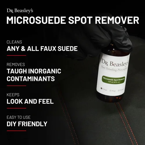 Miniatura 2 de Dr. Beasley's Microsuede - Removedor de manchas de 12 onzas líquidas, especialmente formulado para gamuza sintética, conserva la suavidad, limpia