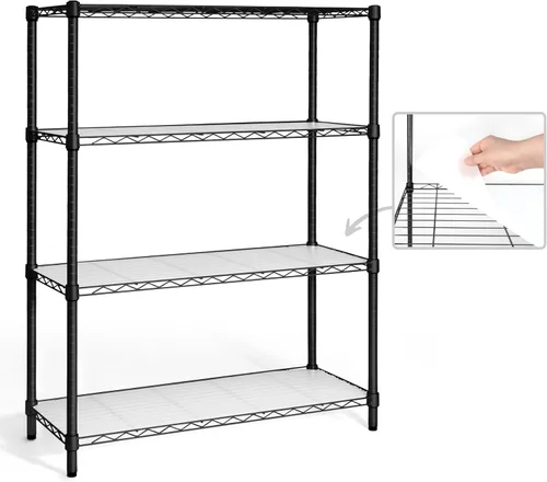Miniatura 11 de CAPHAUS NSF Unidad de Estantería de Alambre de Altura Ajustable con Forro, Estantería de Almacenamiento de Sótano, Estantes de Almacenamiento de 5