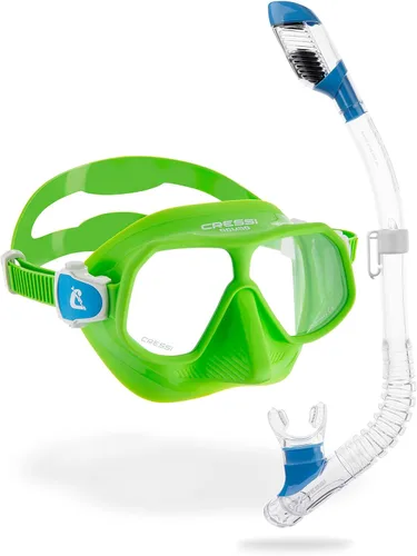 Miniatura 7 de Cressi Kit de snorkel para niños (máscara y esnórquel) para niños de 6 a 10 años - Rombo & Mini Dry: Diseñado en Italia