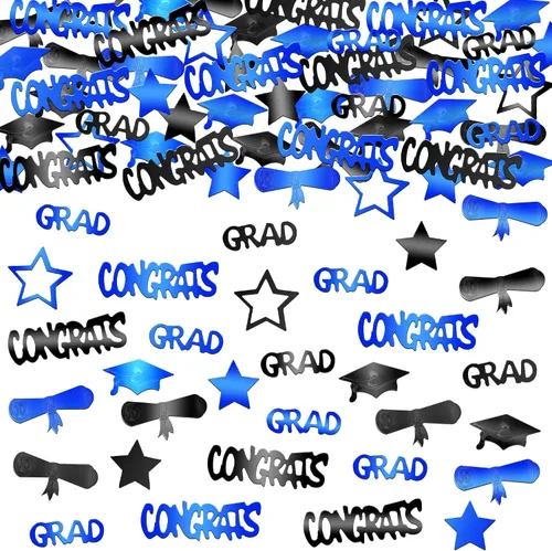 Miniatura 14 de KatchOn, Confeti de graduación negro brillante 2026 – Paquete de 500 Confeti de graduación 2026 decoraciones de graduación 2026 Decoraciones