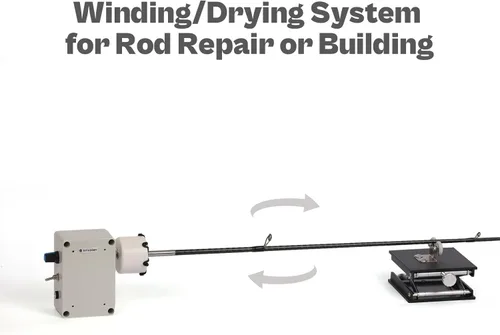 Miniatura 2 de OJYDOIIIY Fishing Rod Repair Kit,Rod Building Kit and Supplies,Wrapping and Winding Machine for Epoxy Drying