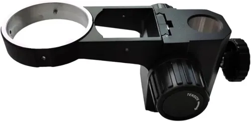Kit de accesorios para microscopio de 2.992 in, soporte ajustable de 1.260 in para diapositivas de microscopio trinocular binocular (color negro)