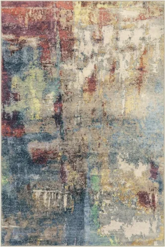 Miniatura 105 de Lahome Alfombra Redonda Abstracta Moderna de 6 pies - Alfombras Circulares Grandes Rojas de 6x6 para Sala de Estar, Dormitorio, Comedor, Tapete