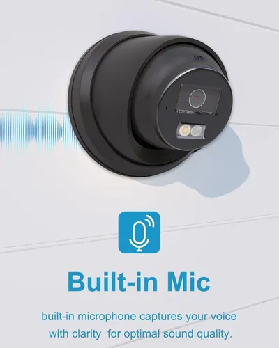 Miniatura 5 de Cámara IP PoE de 5 MP de Anpviz para exteriores, cámara de seguridad de torreta metálica con audio, detección de humanos y vehículos, visión