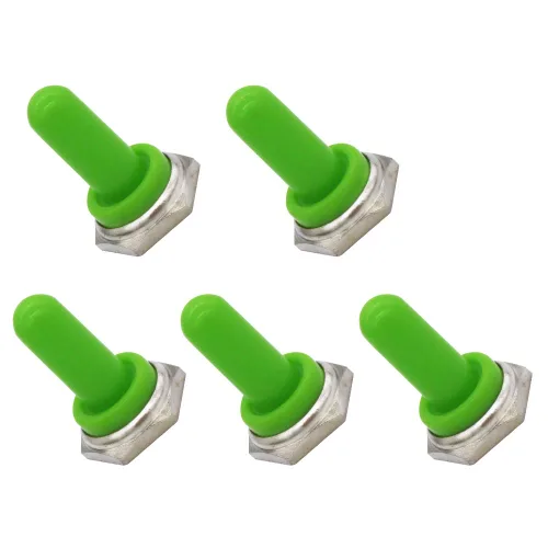 Miniatura 6 de Mxuteuk 5pcs negro 0.472 in goma Rocker Toggle Switch Knob sombrero impermeable cubierta del maletero tapa diez -MZ-BK