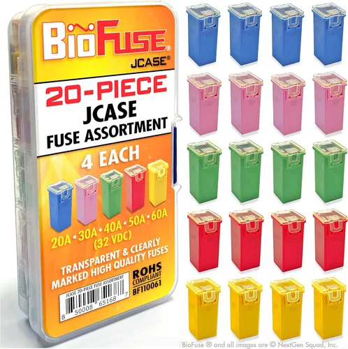 Miniatura 6 de Juego de fusibles de cartucho 30A JCASE de 12 piezas. Se adapta a la mayoría: Nissan, Toyota, Chrysler, Dodge, Chevy, GM y Ford