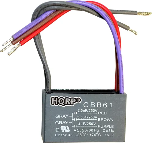 Miniatura 32 de HQRP Condensador de ventilador de techo CBB61 1uf+2uf de 3 cables listado UL