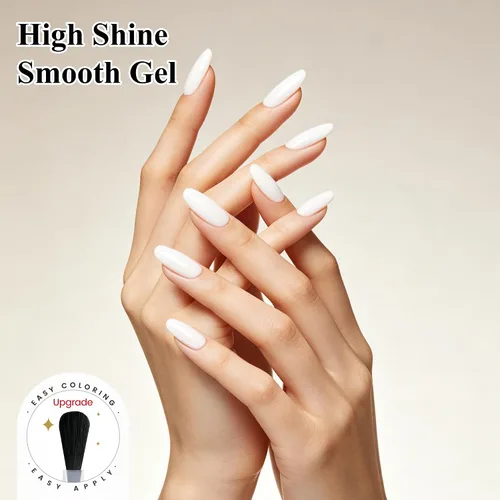 Miniatura 7 de YTD Likomey Esmalte de uñas de gel blanco, 0.5 onzas líquidas, manicura y pedicura para manicura y pedicura de verano, esmalte de color UV, 0.5