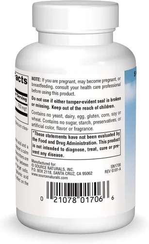Miniatura 2 de Source Naturals Serene Science GABA, para una mente tranquila, 750mg - 45 cápsulas