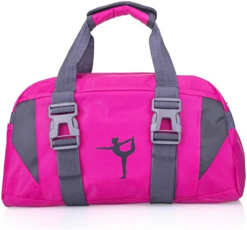 Miniatura 5 de Bolso deportivo de danza pequeñogrande para mujeres y adolescentes, para gimnasio, yoga, para pasar la noche, fin de semana, etc., Rosa, L