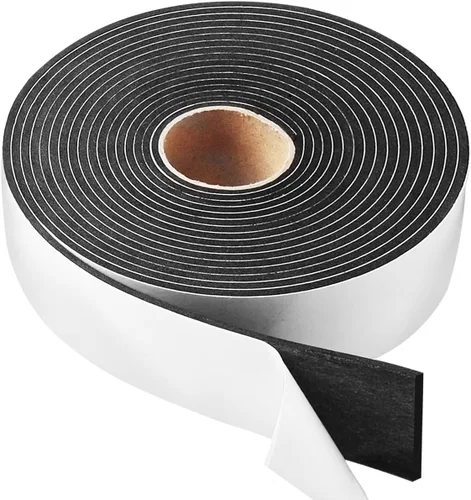 Miniatura 25 de 2 rollos de burlete, cinta adhesiva de espuma de 1/4 pulg. de ancho x 1/8 pulg. de espesor de alta densidad, cinta adhesiva de espuma de célula