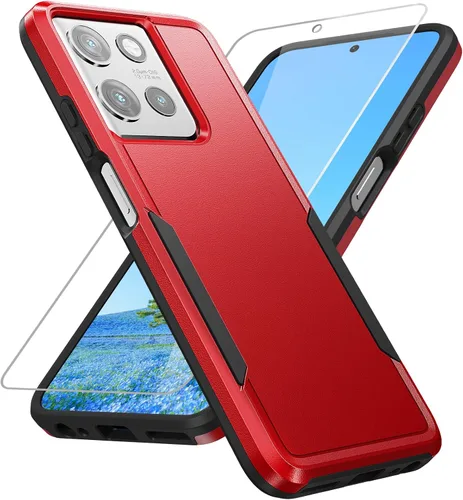 Miniatura 12 de Funda para Moto G Play 2023, con protector de pantalla [probada contra caídas de grado militar], funda protectora resistente robusta de servicio