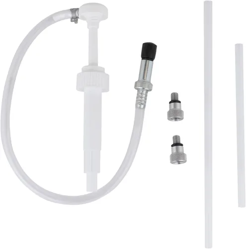 ZEELINE BY MILTON Bomba manual para botellas de cuarto de galón, cuello de 1.102 in, con adaptador de rosca marina, uso con líquidos diferenciales,