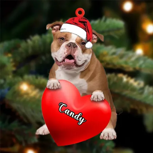 Miniatura 20 de Adornos de Navidad personalizados para perros, nombre personalizado, adorno de Malamute de Alaska, adornos acrílicos, regalos de Navidad, amantes
