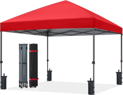 Miniatura 57 de ABCCANOPY Tienda de campaña desplegable de 10 x 10, refugio instantáneo de fácil instalación con bolsa con ruedas, toldo resistente al aire libre