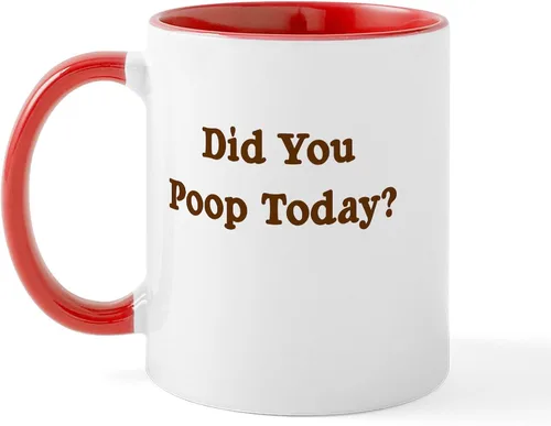Miniatura 18 de CafePress Time To Poop Mugs Taza de café de cerámica de 11 oz (11.0 fl oz)