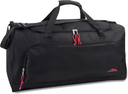 Bolsas de lona ligeras para hombres y mujeres para viajes, el gimnasio y como bolsa de equipo deportivo organizador, Negro 2
