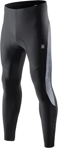 Miniatura 7 de Santic Mallas de ciclismo para hombre, pantalones acolchados, leggings de ciclo, pantalones de bicicleta reflectantes, para invierno, cálido, a