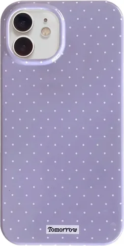 Miniatura 24 de inewateri Funda compatible con iPhone 11 con bonito diseño estético de lunares a la moda, fundas simples para TPU suave, funda de protección Negro