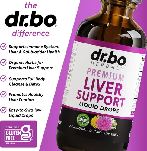 Miniatura 4 de Liver Cleanse Detox & Repair Organic - Suplemento natural de apoyo hepático gotas líquidas, diente de león de cardo mariano, extracto de piedra