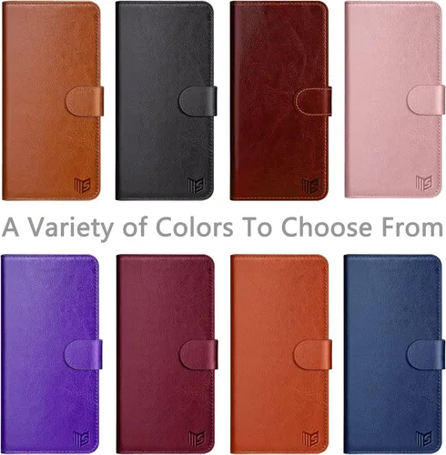 Miniatura 3 de SUANPOT Funda con bloqueo RFID para Motorola Moto G Play 2021 con funda tipo cartera y tarjetero de piel sintética, funda para teléfono tipo libro