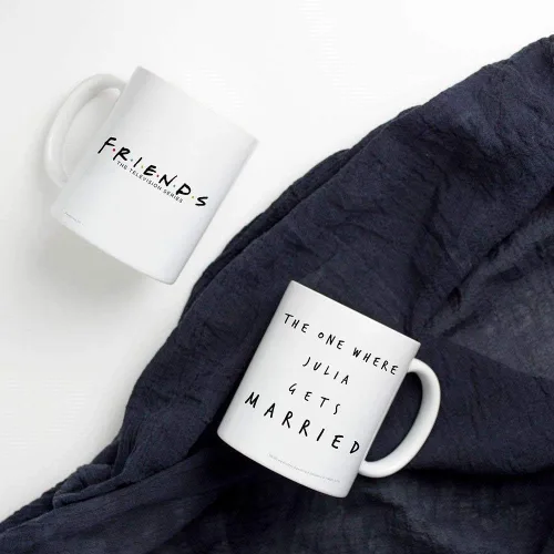 Miniatura 2 de Trend Setters Friends the Television Show – The One With the Marriage – Personalizada – Taza de café o té de cerámica blanca de 11 oz – Perfecta El